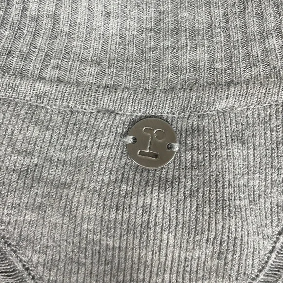 Repetto Gray Knit Mock Neck Long Sleeve Sweater. M. - Picture 7 of 13
